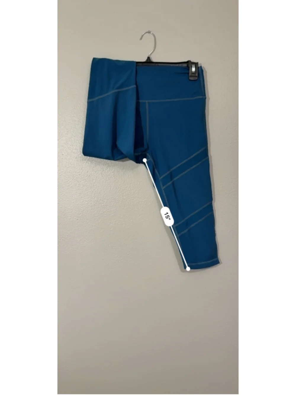 Zyia Active Blue High Rise Capri Leggings Size 12
